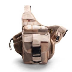 Outdoor camouflage shoulder bag upgrade super saddle bag tactical saddle bag field waist cross bag