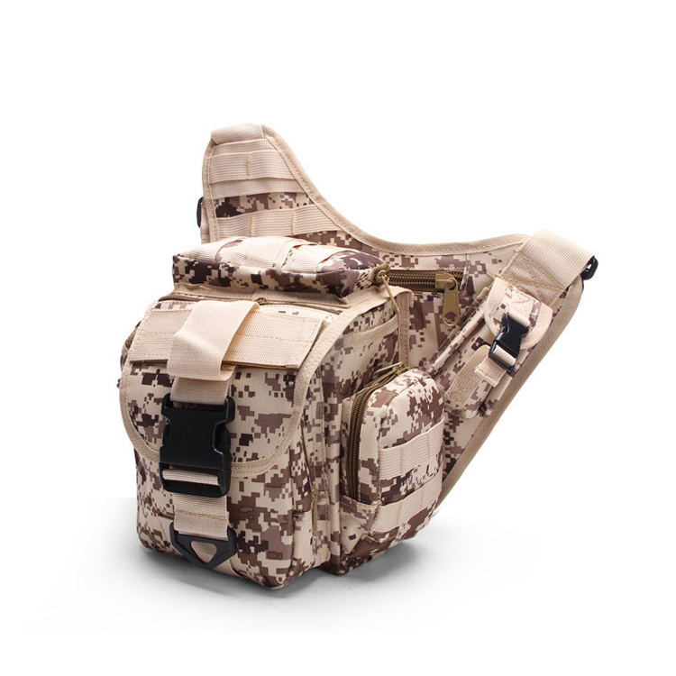 Outdoor camouflage shoulder bag upgrade super saddle bag tactical saddle bag field waist cross bag