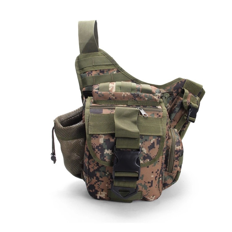 Outdoor camouflage shoulder bag upgrade super saddle bag tactical saddle bag field waist cross bag