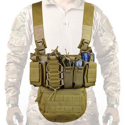 Tactical Chest vest Rig Modular Fanny Pack Pouch Combat Vest