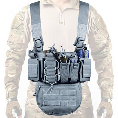 Tactical Chest vest Rig Modular Fanny Pack Pouch Combat Vest