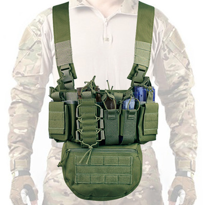 Tactical Chest vest Rig Modular Fanny Pack Pouch Combat Vest