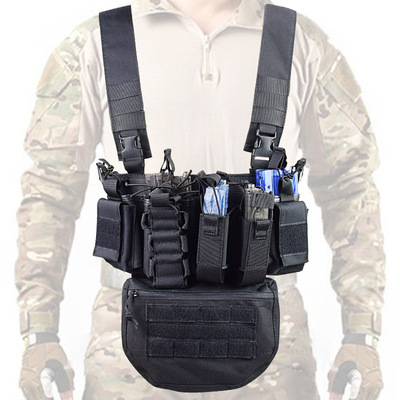 Tactical Chest vest Rig Modular Fanny Pack Pouch Combat Vest