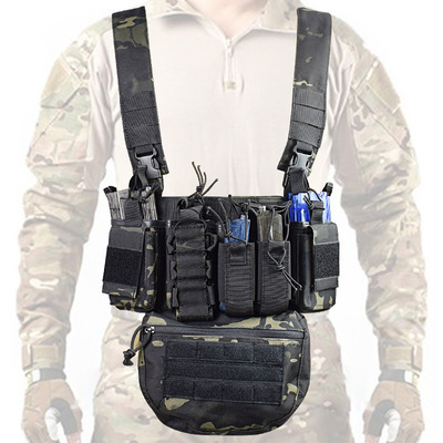 Tactical Chest vest Rig Modular Fanny Pack Pouch Combat Vest