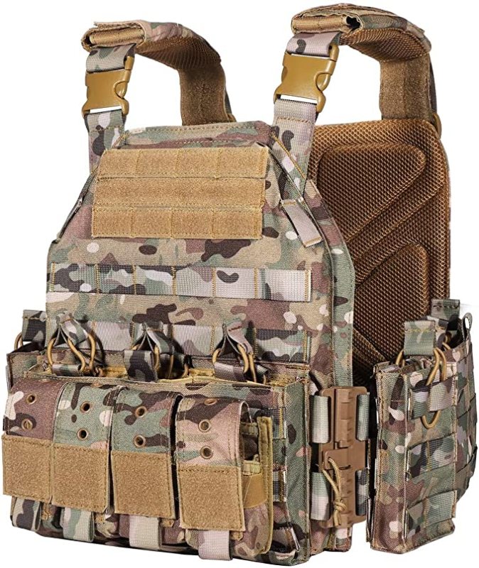 Tactical military vest Rapid release air gun Vest Adjustable Combat Vest