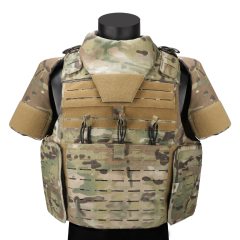full protective shoulder and collar combat molle army plate carrier under military tactical vest