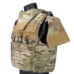 full protective shoulder and collar combat molle army plate carrier under military tactical vest