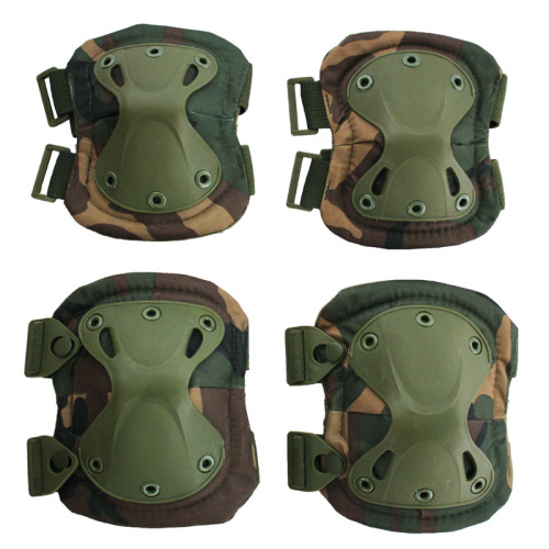 Durable sports protective tactical elbow knee pads adjustabl airsoft military elbow knee pads