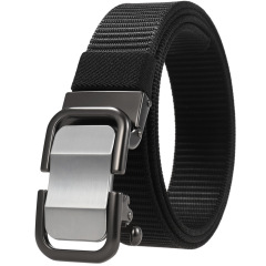 Nylon belt men's automatic buckle belt fashion trend summer military braided belt