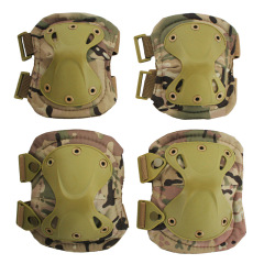 Durable sports protective tactical elbow knee pads adjustabl airsoft military elbow knee pads