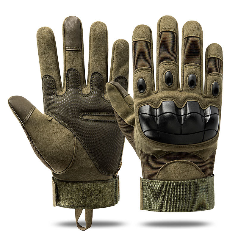 All-finger tactical gloves Men's and women's autumn and winter thermal anti-skid gloves outdoor cycling mountaineering fitness special forces gloves