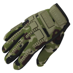 Tactical Men Outdoor Cycling Hiking Climbing Full Finger Protective Gloves Black Green Camouflage Mountain Army Training Gloves