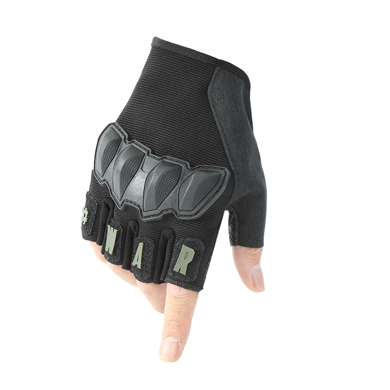 Wholesale Half Finger Hard Knuckle Protective Tactical Military Gloves