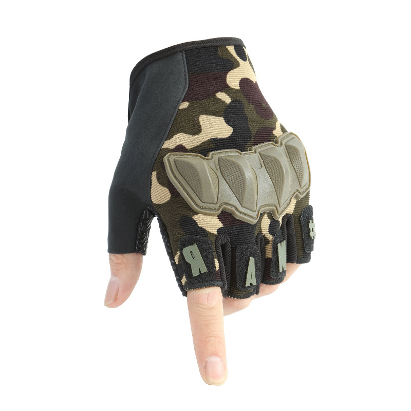 Wholesale Half Finger Hard Knuckle Protective Tactical Military Gloves