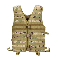 Outdoor camouflage tactical vest multi-functional field tactical vest real cs supplies sports tactical equipment