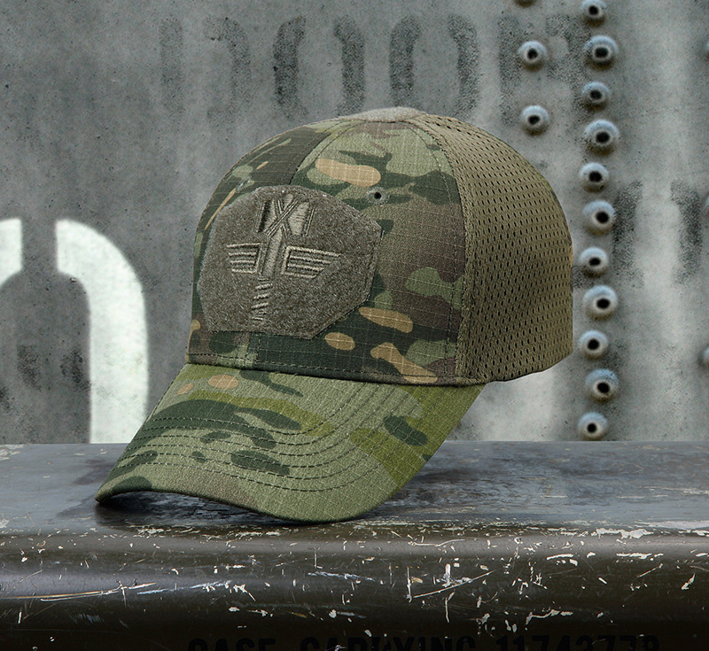 Multicam Arid Tactical Baseball 100% Mesh 65/35 Ripstop Material Baseball Hat Outdoor Camo Sport Cap MTP Hunting Cap