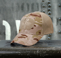 Multicam Arid Tactical Baseball 100% Mesh 65/35 Ripstop Material Baseball Hat Outdoor Camo Sport Cap MTP Hunting Cap