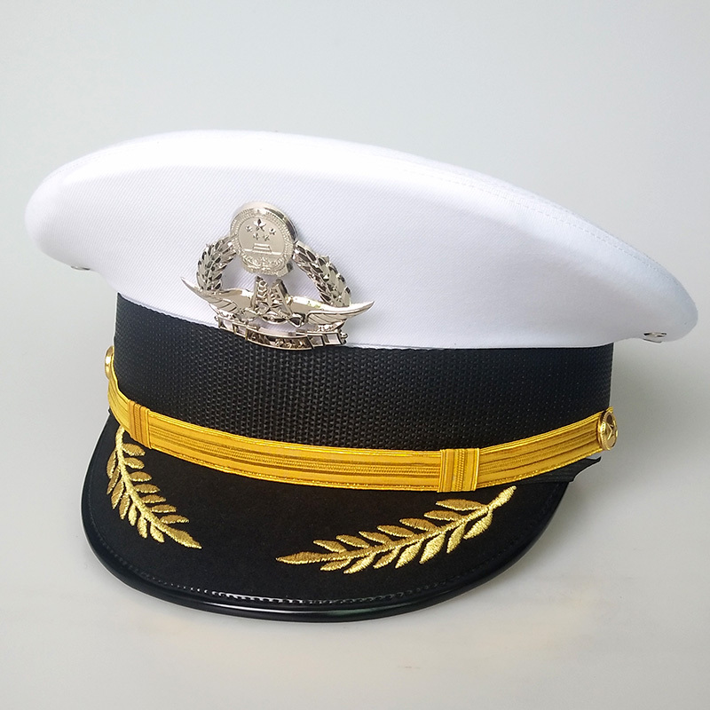 Mens Hat Classic Uniform Polyester Mesh Peaked Cap Army Military Beret Cap