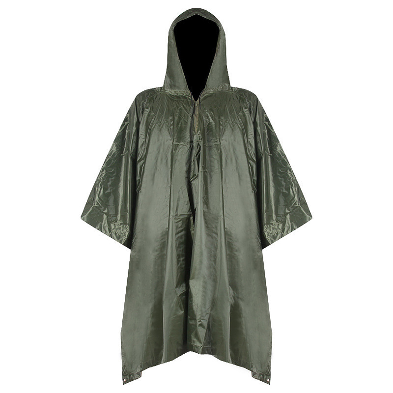 Tactical raincoat three in one multifunctional camouflage fashion cloak adult waterproof outdoor riding poncho