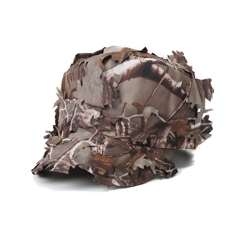 Military Jungle Camouflage Hats Outdoor 3D Leaf Tactical Army Baseball Hat