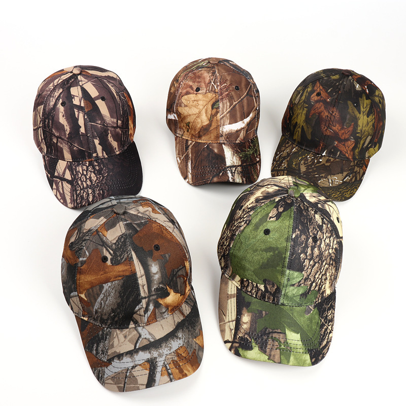 Wholesale Custom Mens USA Camouflage Outdoor Sports Sun Protection Hunting Tactical Military Hat Baseball Camo Cap