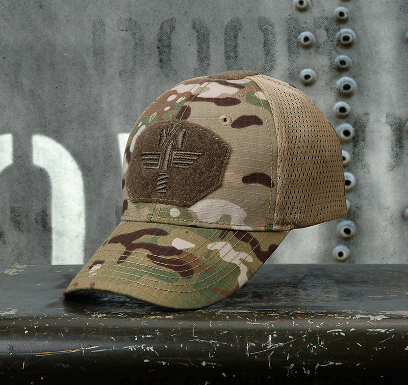 Multicam Arid Tactical Baseball 100% Mesh 65/35 Ripstop Material Baseball Hat Outdoor Camo Sport Cap MTP Hunting Cap