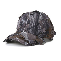 Military Jungle Camouflage Hats Outdoor 3D Leaf Tactical Army Baseball Hat