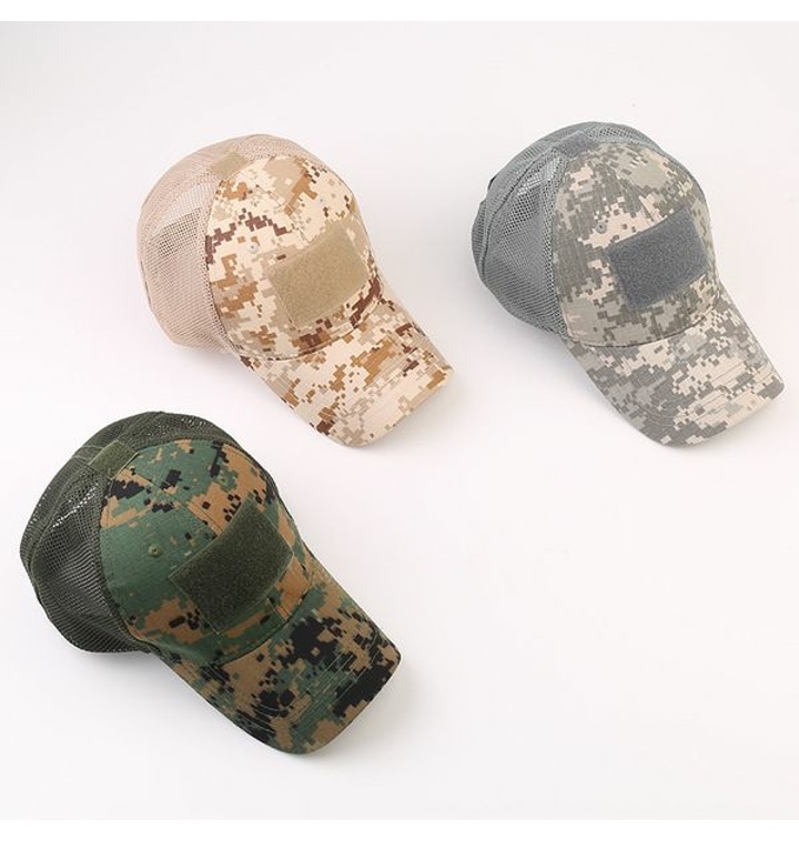 Mesh Baseball Cap Army Fans Tactical Camouflage Hat Hiking Camping Mountain Climbing Topee Bucket Hat