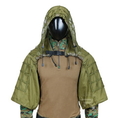 Tactical Sniper Ghillie Suit Hunting Hood Colors Army Green Brown CP Multicam Black Geely Suit