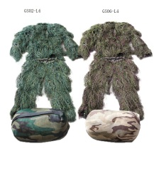 Tactical Light Weight Ghillie Suits Woodland For Outdoor Sport Paintball CS Game