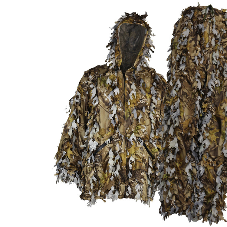 Wholesale custom desert camo camouflage clothing sniper ghillie suit fabric for hunting