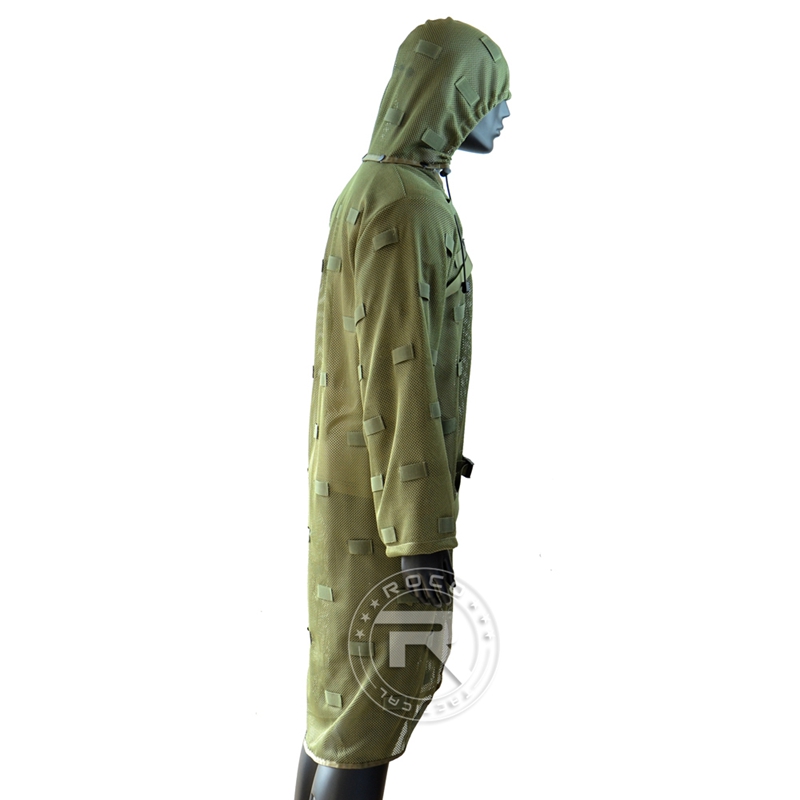 Stealth sniper suit for tactical training outdoor hunting ghillie suit breathable nylon CS mesh quick drying military combat suit
