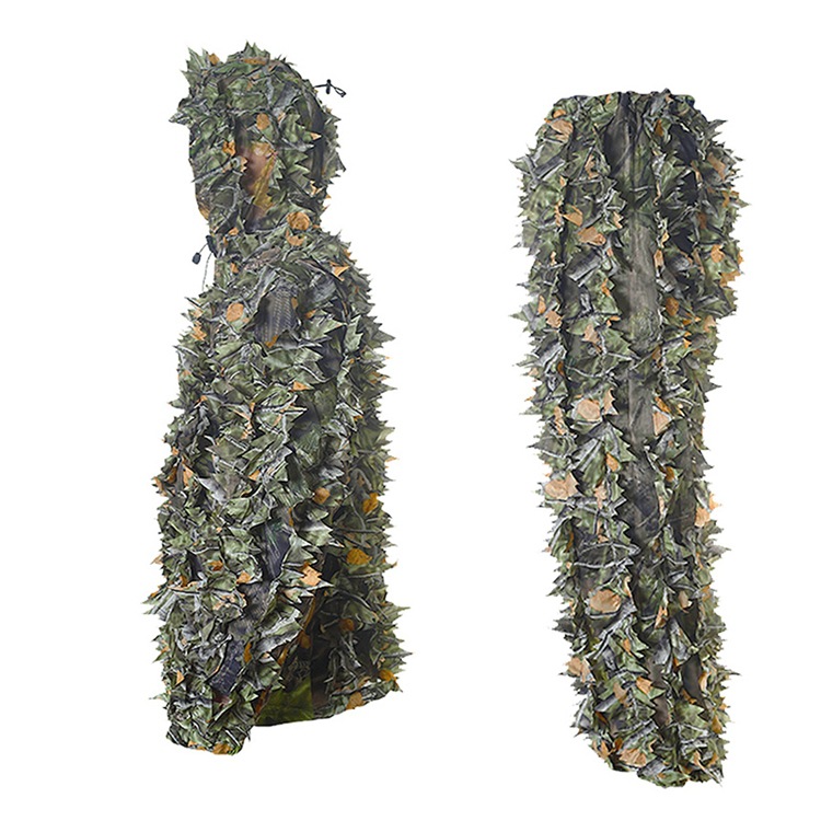 Leaf camouflage clothes Ghillie suit 3D bionic three-dimensional training clothes real CS leaf Ghillie suit