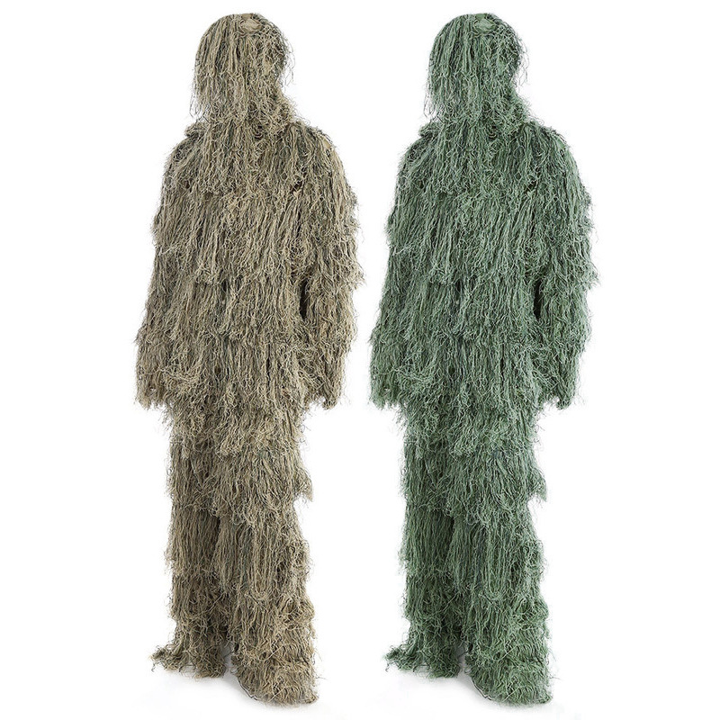 Outdoor Game Military Hunting and Shooting Accessories Desert Camo Tactical Clothing Ghillie Suit Camo Suit