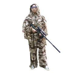 3D Leaf Army Camo Ghillie Suit Airsoft Sniper Tactical Hunting Suit Breathable Hunting Clothing