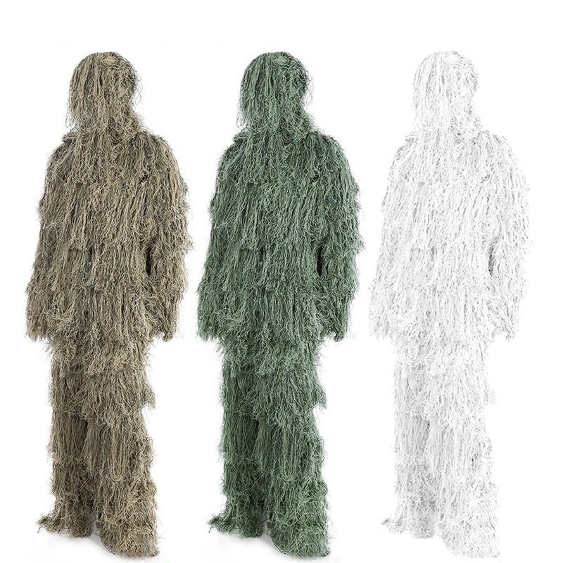 Outdoor Game Military Hunting and Shooting Accessories Desert Camo Tactical Clothing Ghillie Suit Camo Suit