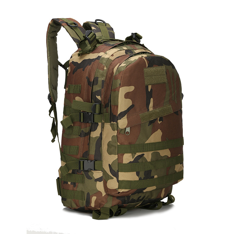 Waterproof Tactics for Survival Backpack 3 Layers Backpack Double Shoulder Camouflage for Mountaineering