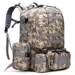 50L Camo Military Bag Men Tactical Backpack Molle Military Army Bug Out Bag Waterproof Camping Hunting Backpack Trekking Hiking