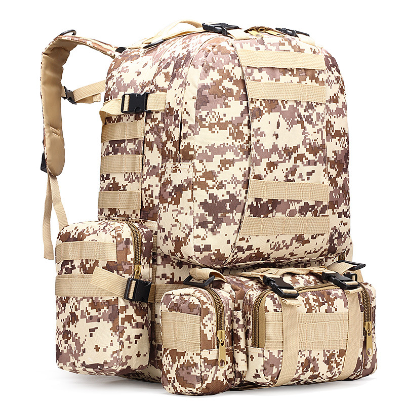 50L Camo Military Bag Men Tactical Backpack Molle Military Army Bug Out Bag Waterproof Camping Hunting Backpack Trekking Hiking