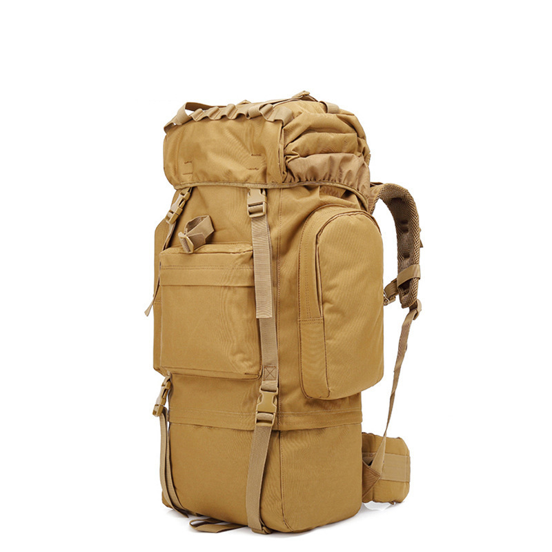 Large Military Bag Canvas Backpack Tactical Bags Camping Hiking Rucksack Army Mochila Tactical Travel Molle Men Outdoor Backpack