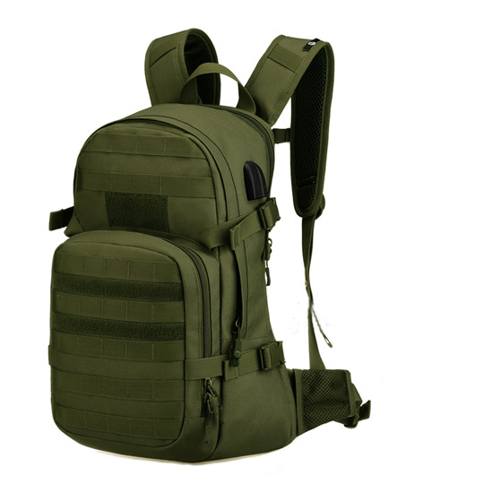 Molle Men'S Usb Charging Camping Backpack 25L Backpack Trekking Tactical Backpack Waterproof Hiking Outdoor