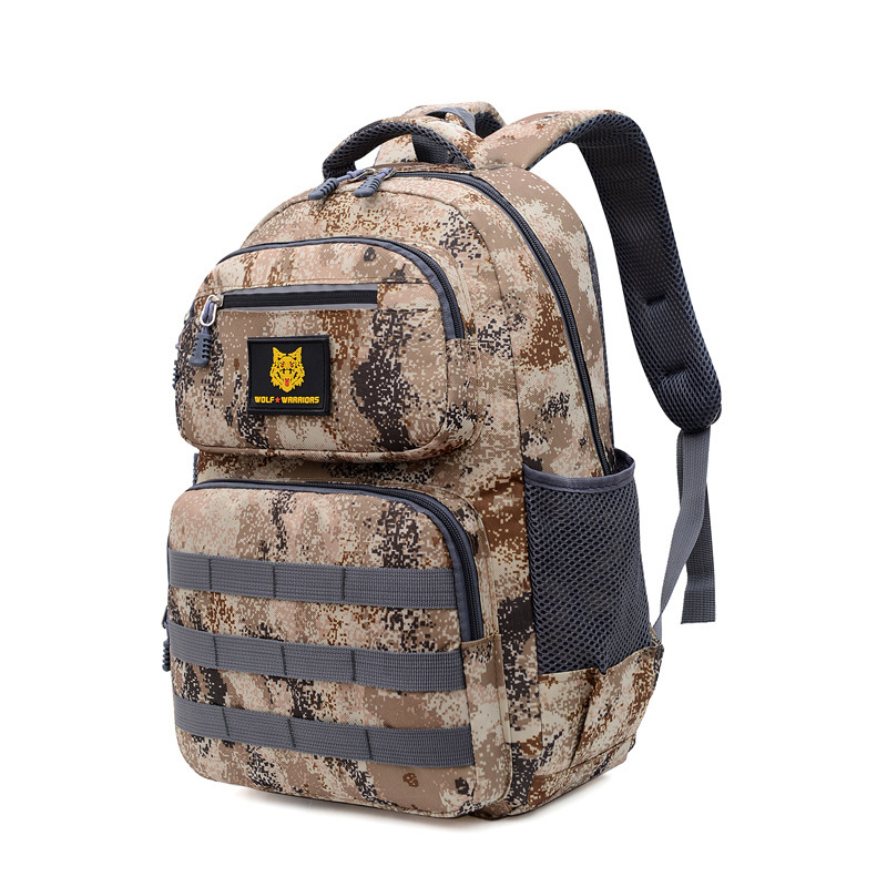 Outdoor sports custom men eating chicken laptop bags hunting military backpack