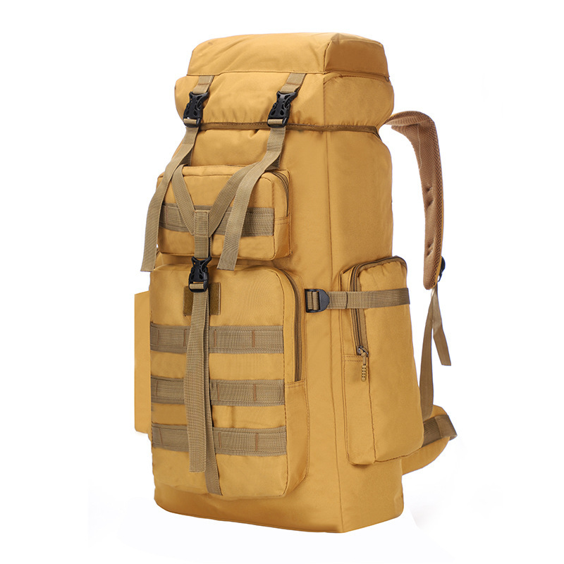 Men's Military Mountaineering Bag Tactical Camping Training Hiking Waterproof Backpack Outdoor Sport Travel Camouflage Rucksack