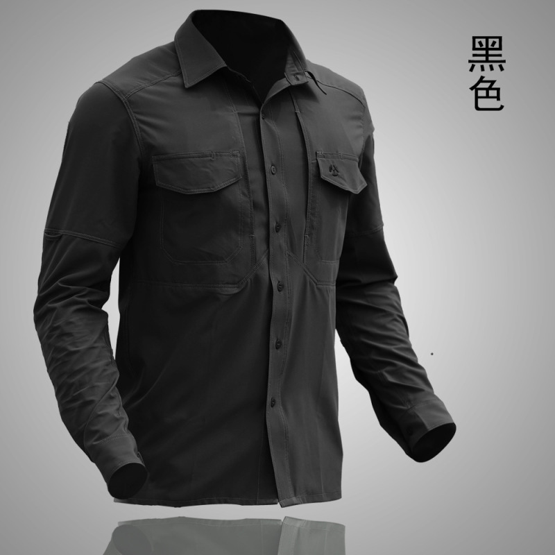 Consul outdoor mountaineering tactical shirt hygroscopic quick drying shirt urban secret service all-weather leisure business shirt