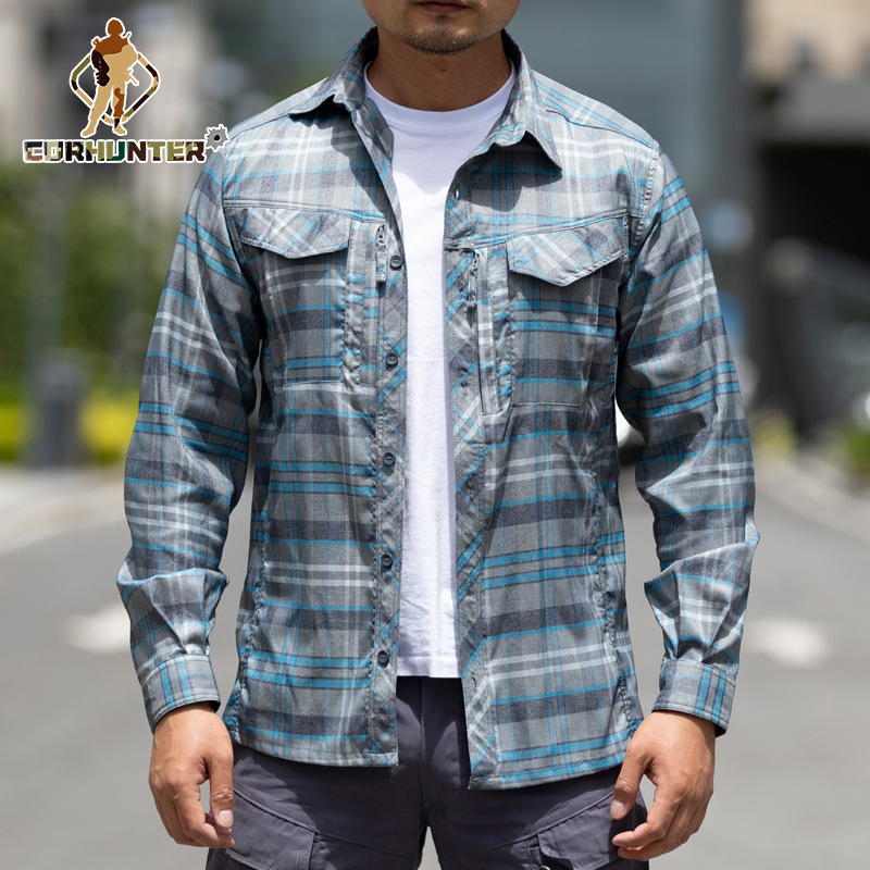 2021 Men's Fashion Spring Plaid Casual Shirts Man Long Sleeve Soft Comfort Slim Fit Styles Men Jacket Cardigan Shirt