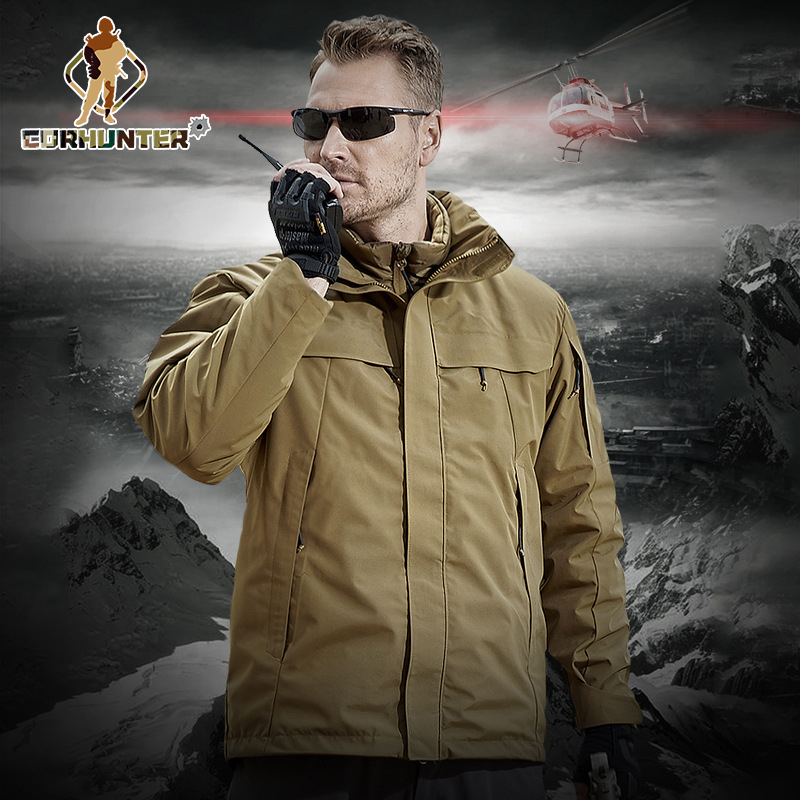 Winter Down Coat Trekking Hiking Tactical Jacket Military Army Mountain Climbing Work Tourism Waterproof Windbreaker