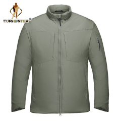 Outdoor Tactical Charge Jacket Waterproof Polyamide Thin Fabric Cotton Warm No Liner Hiking Camping Climbing Unisex Coat