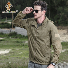 Tactical jacket windbreaker outdoor tactical leather summer sun protection clothing breathable ultra-thin quick-drying clothing