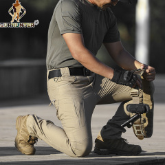 IX5 Hiking Pants Men Cargo Pants Tactical Wear Resistant Pants Outdoor Hunting Mountain Climbing Nylon Polyester Pants