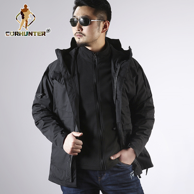 Tactical fleece man's shaker fleece blazer outdoor blazer inner autumn/winter padded hoodie